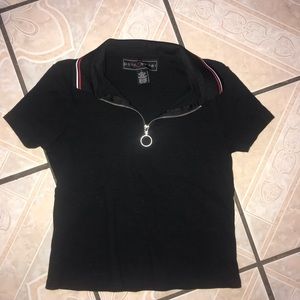 Trendy collared blouse